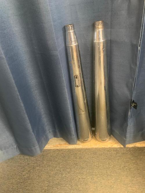71-72 BSA OR TRIUMPH MUFFLERS - $95/PAIR