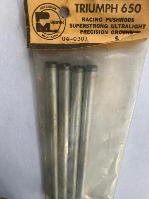 04-0301 P M 650 TRIUMPH PUSH RODS - $25